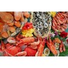 Frozen prawns and seafoods