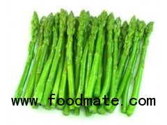 New green asparagus and frozen vegetables