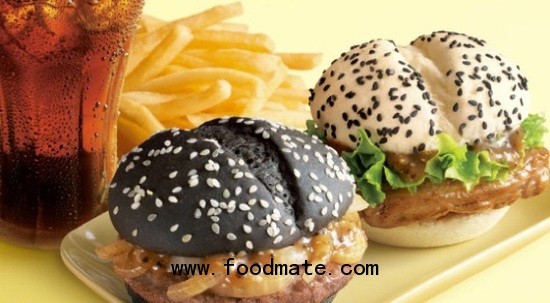Black and white burger