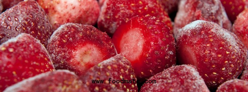 deep frozen strawberries
