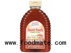 AUNT SUE'S Honey Raw Wild Natural 32OZ SQUEEZE BOTTLE