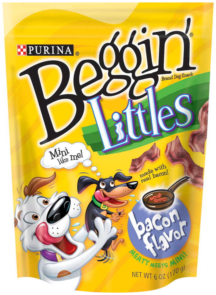 BEGGIN' LITTLES Dog Snack Bacon Flavor (PS #1411605) 6OZ BAG