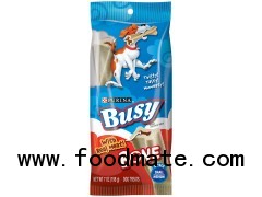 BUSY Dog Treats Bone Chewbones for Small/Medium Dogs (PS #5086639, 5086651) 2CT BAG