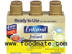 ENFAMIL PREMIUM Infant Formula 1 Ready to Use 8 oz 6CT PLASTIC BOTTLES
