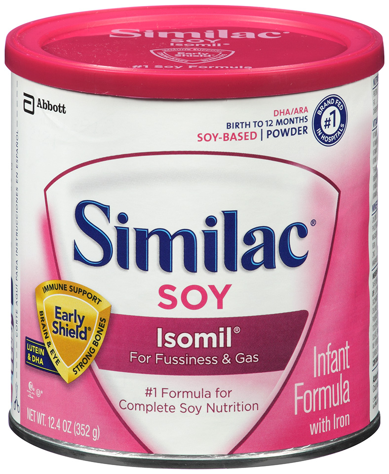SIMILAC SENSITIVE Infant Formula Isomil Soy for Fussiness & Gas with Iron Powder Birth to 12 Months