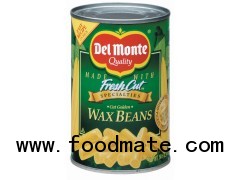 DEL MONTE Wax Beans Cut Golden 14.5OZ CAN