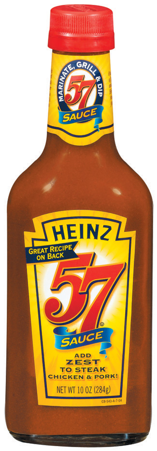 HEINZ 57 Steak Sauce Shipper Summer 2008 & 10OZ GLASS BOTTLE
