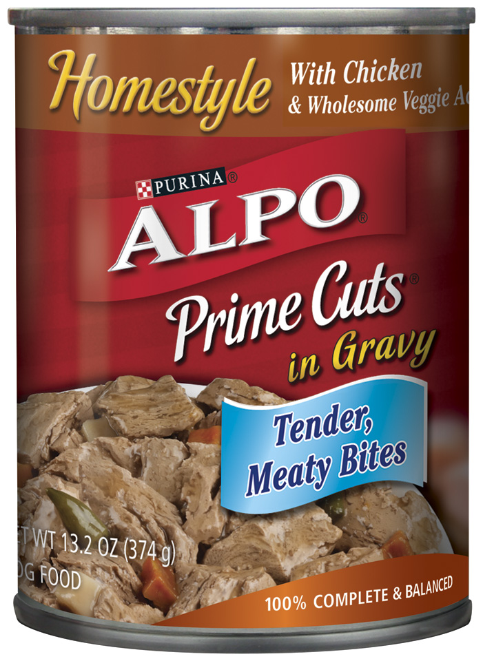 ALPO WET Dog Food Prime Cuts Homestyle W/Chicken In Gravy (PS #5126766) 13.2OZ CAN