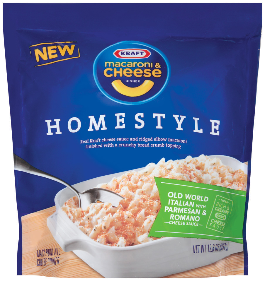 KRAFT DINNERS Macaroni & Cheese Dinner Homestyle Old World Italian W/Parmesan & Romano Cheese Sauce