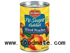 DEL MONTE Peaches Sliced Yellow Cling No Sugar Added 14.5OZ PULL-TOP CAN