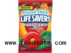 LIFE SAVERS Candy Hard 5 Flavors Sugar Free 12/ 2.75OZ PEG