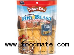 WAGGIN' TRAIN Dog Treats Big Blast Baked Chews 6.2OZ PEG