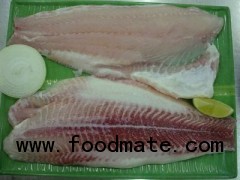 Frozen light pink meat pangasius fillet