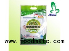 Plastic recycled rice bag design