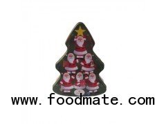 Christmas tree Tin, tree shaped box, Christmas collection