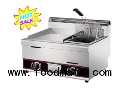 Gas Griddle with Gas Fryer