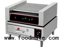 11-Roller Hot Dog Grill & Bun Warmer