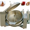 Tilting vacuum cooking machine