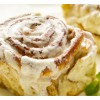 cinnamon bun with cream cheese icing