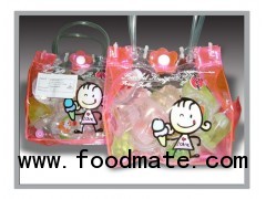 Cute Toy Packing! Assorted Fruit Jelly in Handbag, 10 flavre available