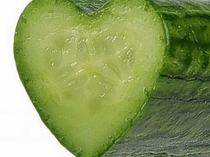 heart shaped cucumbers