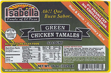 Green Chicken Tamales