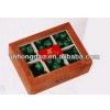 Wooden Tea Box With 6 Compartments