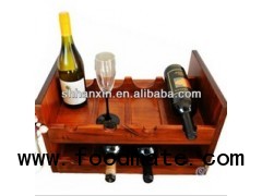 Wooden metal wine stopper display stands and racks