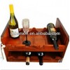 Wooden metal wine stopper display stands and racks