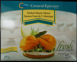 Central-Epicure brand Smoked Atlantic Salmon 