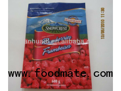 small colored aluminum plastic laminated packing pouch for food nuts chestnut