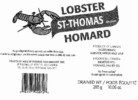 St. Thomas brand Bottled Lobster