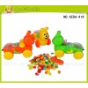 Pull line animal with light toy candy