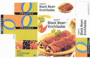  O Organics Black Bean Enchiladas