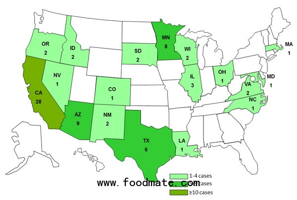 Salmonella OutBreak Map