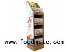 Best price food corrugated paper display unit