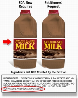 milk label