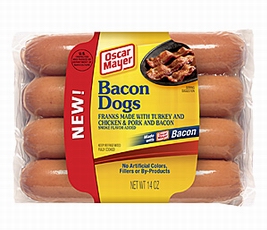 Oscar Mayer Bacon Hot Dogs
