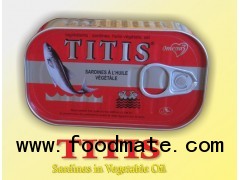 Canned Sardines 155gr in Tomato & Vegetable Oil