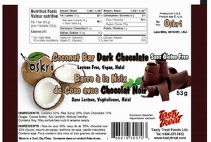 Oskri brand Dark Chocolate Bars