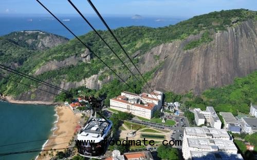 View of Escola de Guerra Naval from Sugar Loaf Hill