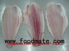 Frozen Pangasius Fillet, Un-trimmed
