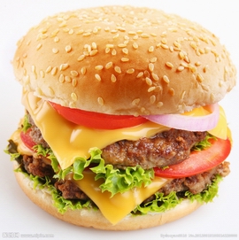fast food hamburger