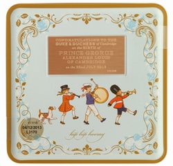 edition engraved biscuit tin