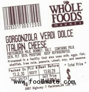 Gorgonzola Verdi Dolce Italian cheese