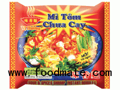 Hot and Sour Shrimp flavour Instant Noodles 70gr