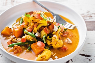 Indian-style vegetable curry