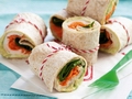 Chicken and salad wraps