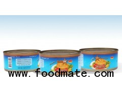 Canned tuna chunks solids