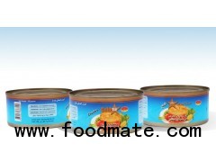 Canned tuna chunks solids